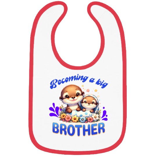 Soon I'll Be A Big Brother, Sweet Otter Brother Bibs