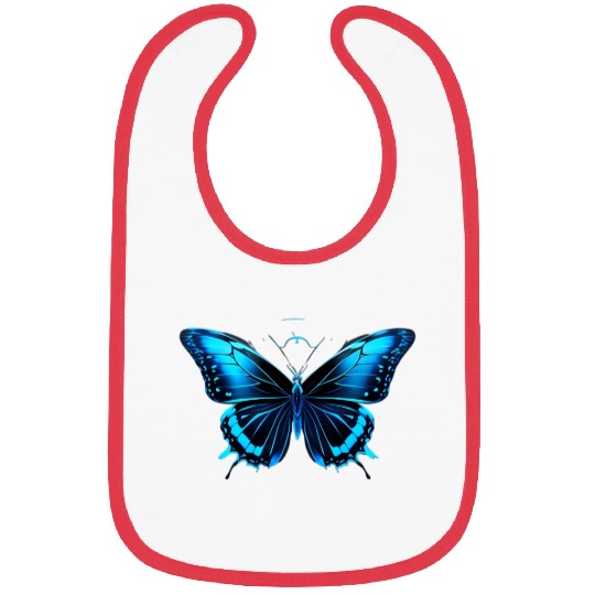 Celestial Blue Butterfly Bibs