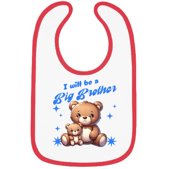 I'm Going To Be A Big Brother Cute Teddy Bears, Bibs