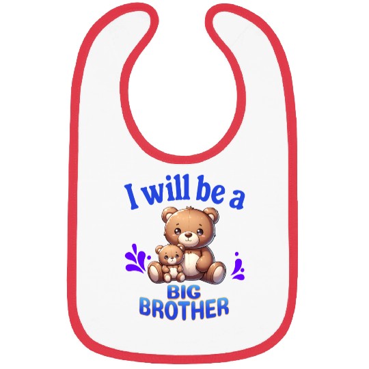 I'm Going To Be A Big Brother Cute Teddy Bears, Bibs