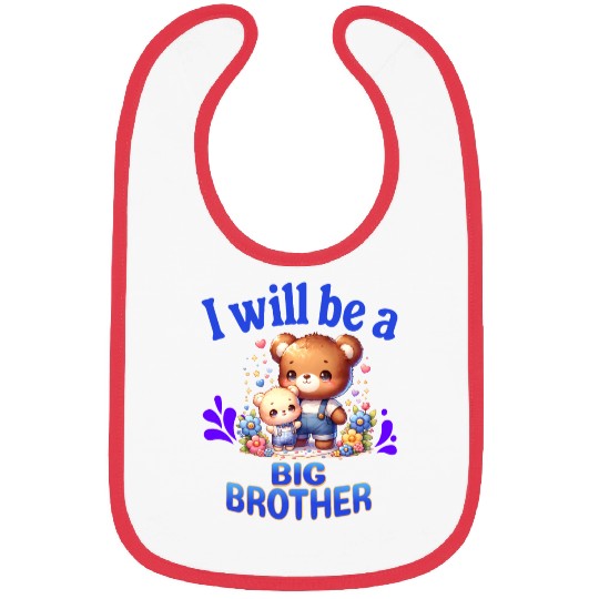 I'm Going To Be A Big Brother Cute Teddy Bears, Bibs