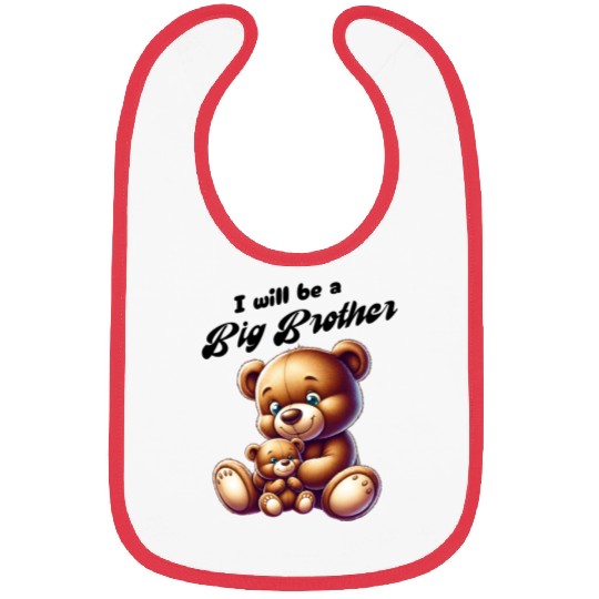 I'm Going To Be A Big Brother Cute Teddy Bears, Bibs