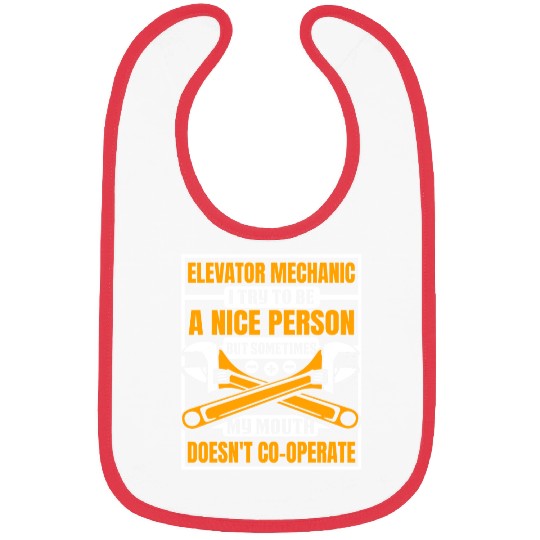Sometimes My Mouth Doesn't Co-Operate Elevator Bibs