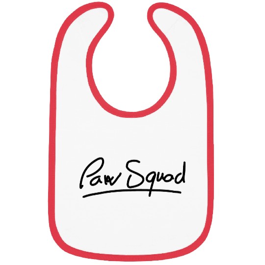 "Pawsquad" Black Design Bibs