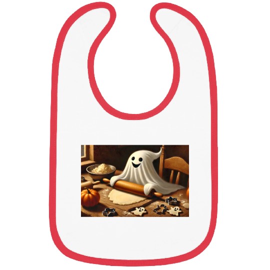 Ghost baking cookies: Sweet Halloween fun Bibs
