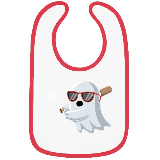 Halloween Ghost Baseball Player Bibs