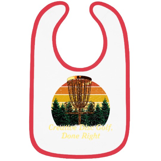 Creative Disc Golf Done Motivational Quote Golfer Bibs
