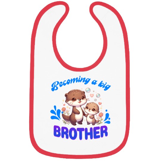 Soon I'll Be A Big Brother, Sweet Otter Brother Bibs