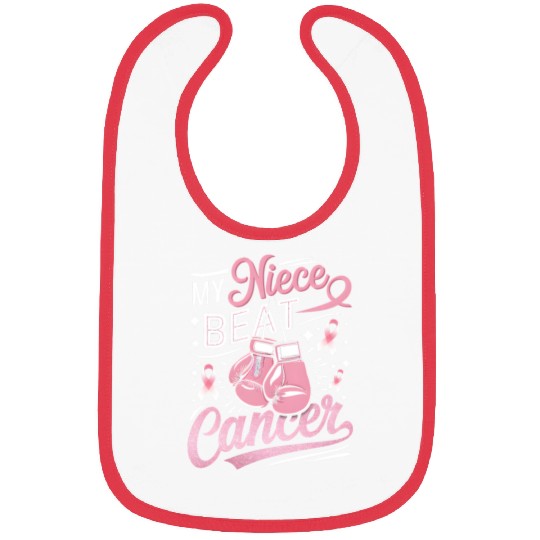 My Niece Beat Cancer Breast Cancer Awareness Bibs