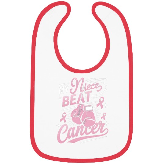 My Niece Beat Cancer Breast Cancer Awareness Bibs