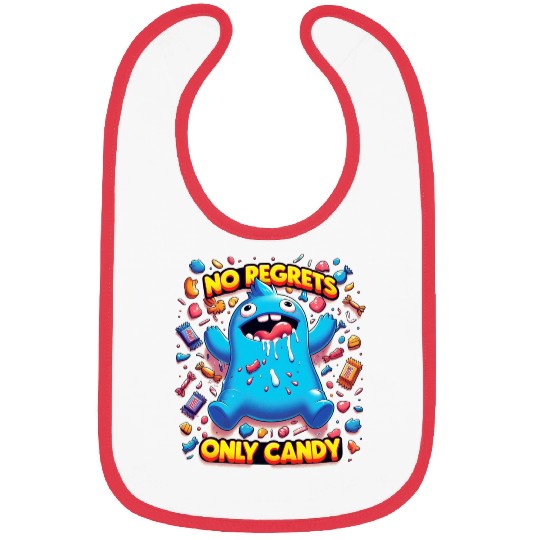 No Regrets Only Candy Bibs