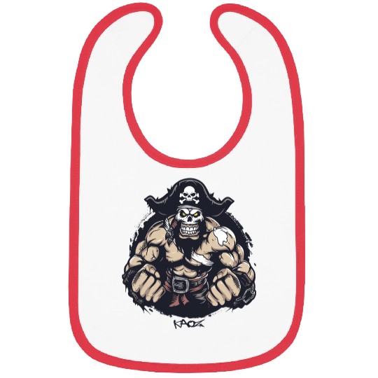 Strong Muscle Wrestler Pirate Bibs