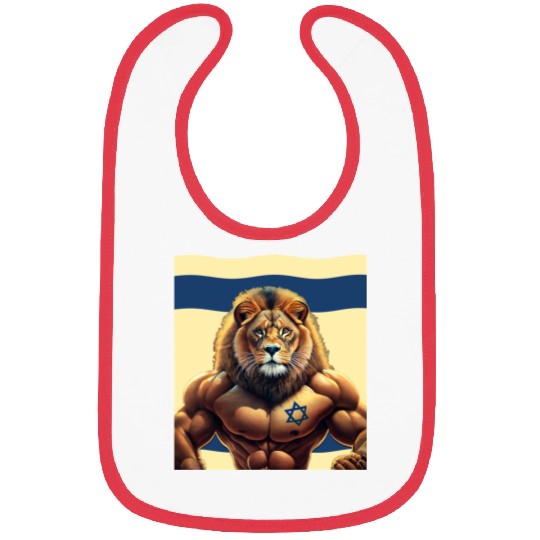 Strength and Unity: The Lion of Israel, Israeli Pa Bibs