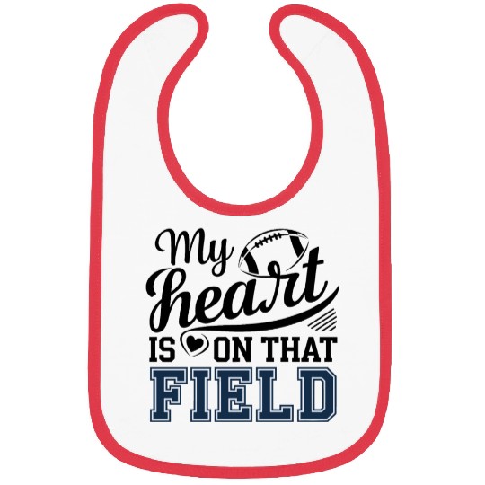 My Heart Is On That Field Bibs