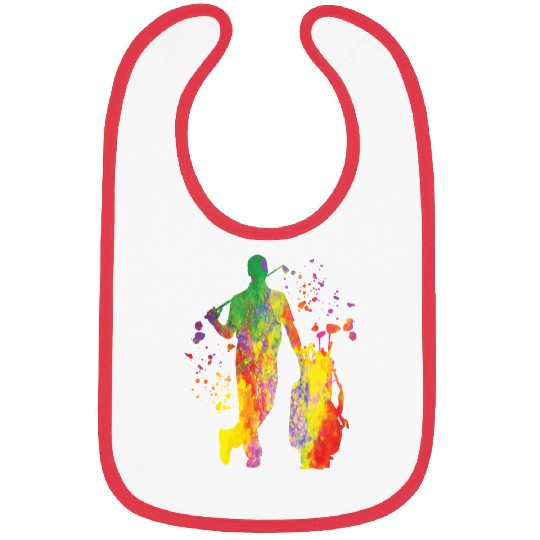 Golfer Colorsplash Kids Miniature Golf Bibs
