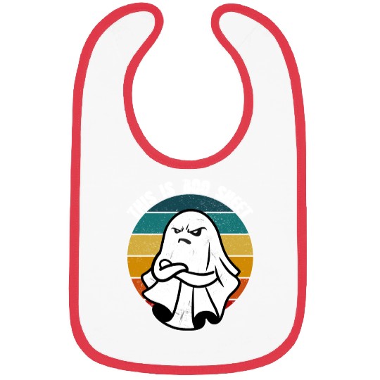 This Is Boo Sheet Ghost Retro Halloween Bibs