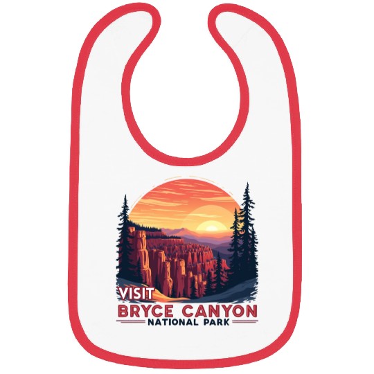 Bryce Canyon National Park Retro Illustraion V 01 Bibs