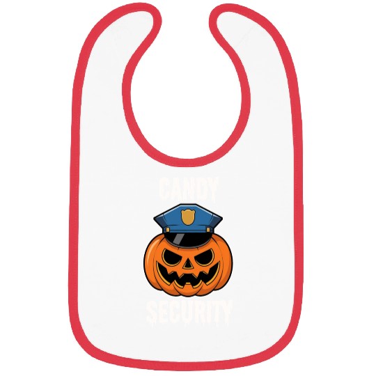 Candy Security Halloween Bibs