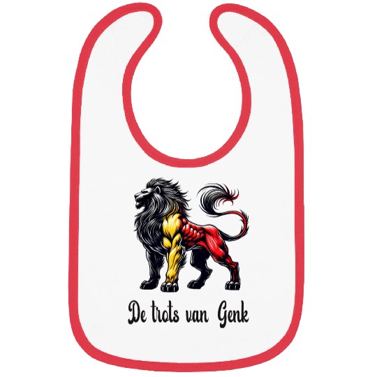 Genk lion flag design Bibs