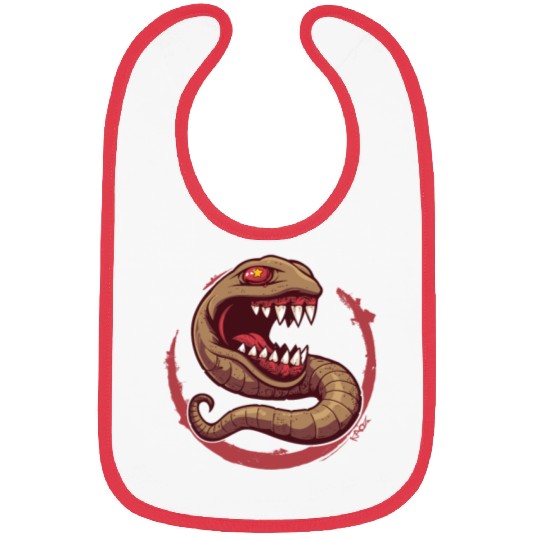 The Communist Worm: Comrade of Horror Bibs
