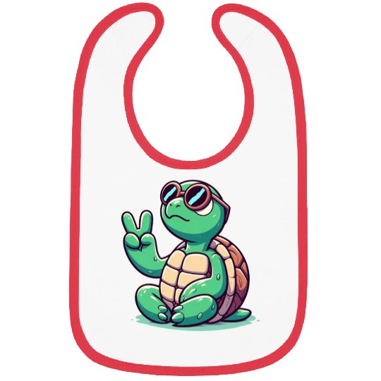 chill turtle Bibs