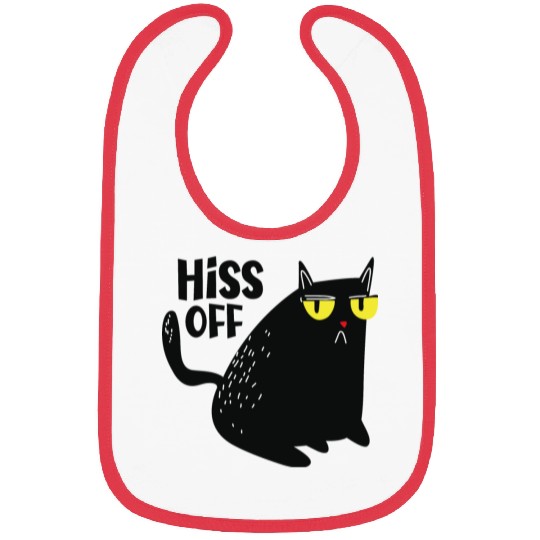 hiss off cat Bibs