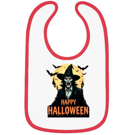 Halloween Horror Witch Bibs
