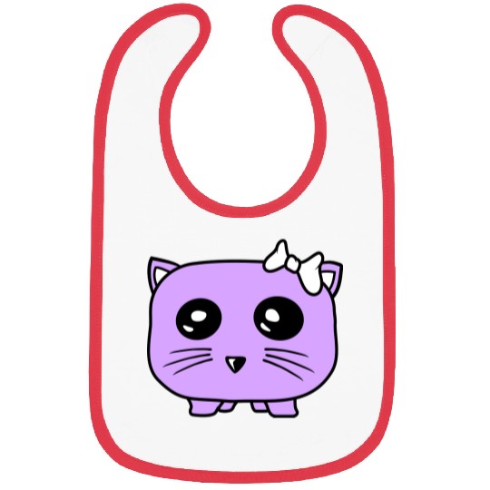 Girl Cat Pretty Fun Bow Small Female Hamster Woman Bibs