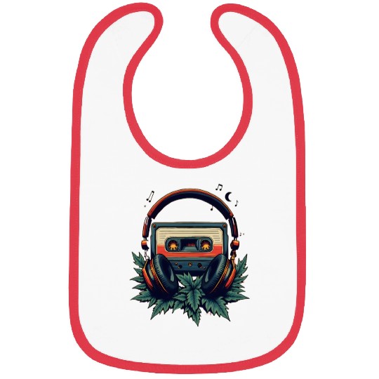 Retro Beats: Old School Cassette Bibs"