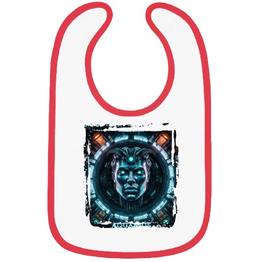 Zodiac sign Aquarius in cyberpunk era Future Bibs