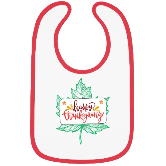 Happy Thanksgiving Leaf Bibs