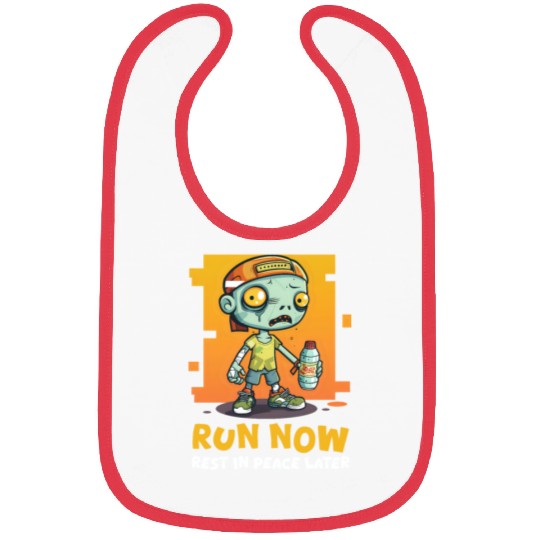 Halloween Runner Run Now, Rest In Peace Later Bibs