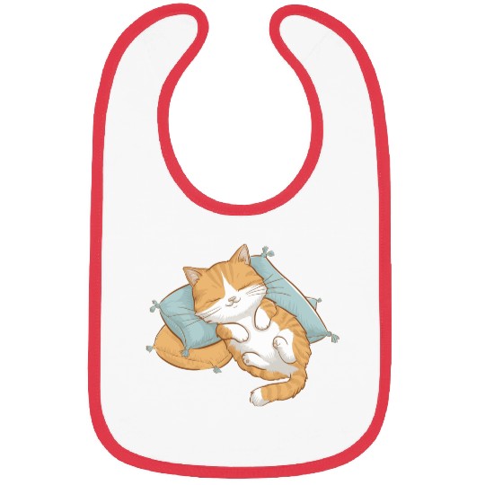 Cozy Cat Nap Bibs