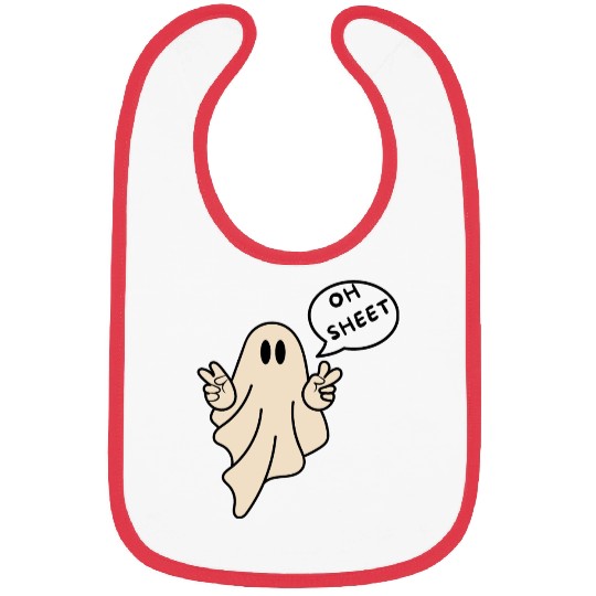 Oh Sheet Ghost on Unisex Bibs
