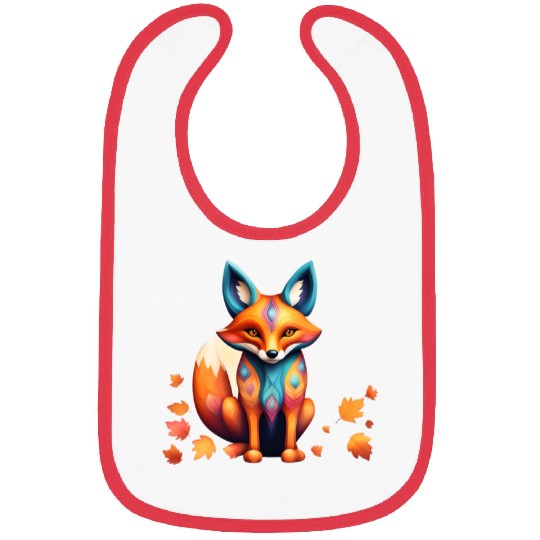 Fall Fox Alebrije Bibs