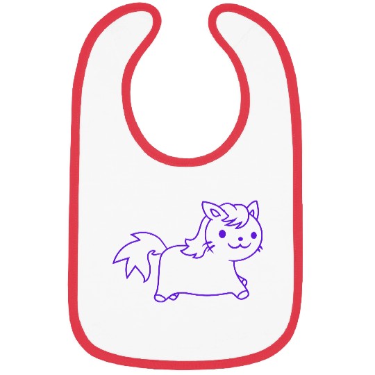 Little Pony Cat Face Little Small Horse Riding Fun Bibs