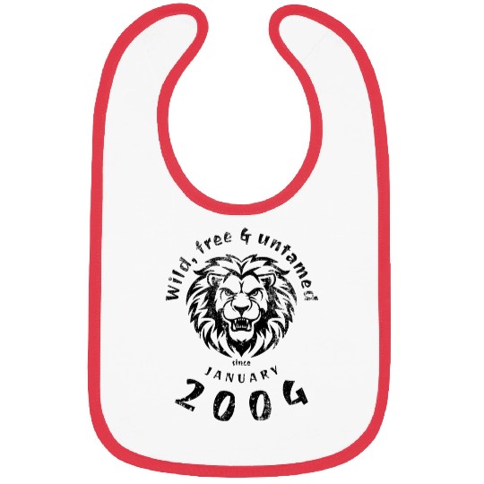 21st birthday Wild, free & untamed since 01/2004 Bibs