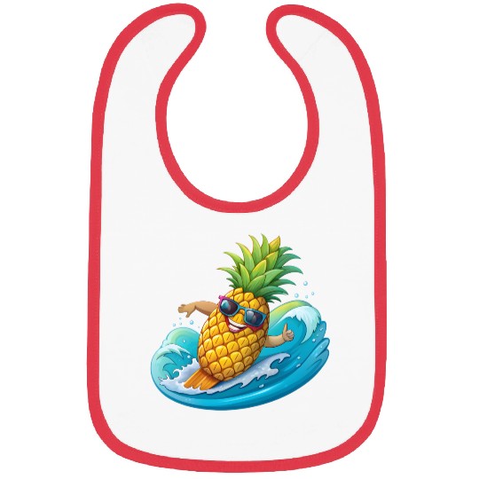 Pineapple Surfer Bibs
