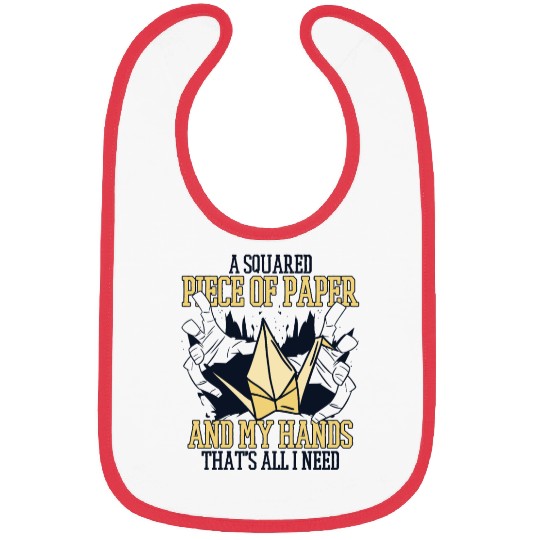A Squared Piece Of Paper Paper Crane Folding Owl Bibs