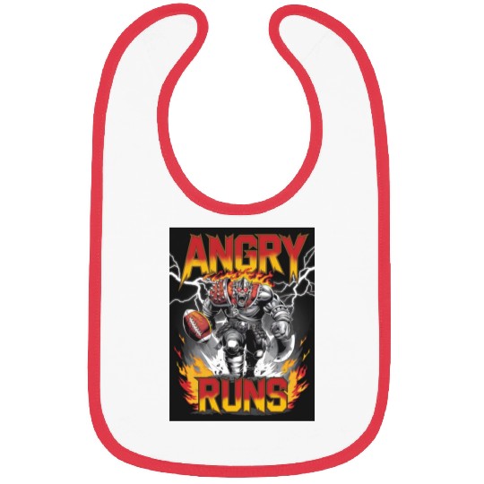 Angry runs monster charging spiked football battle Bibs