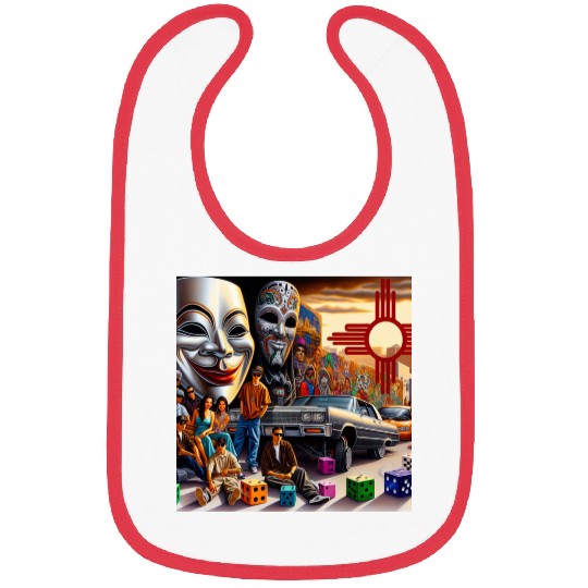 New Mexico Zia Symbol Bibs