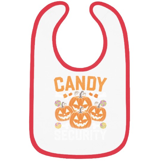 Candy Security Halloween Design Bibs