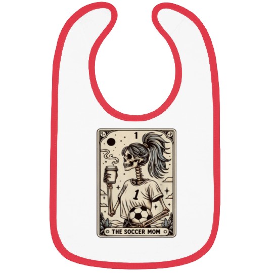 Soccer Mom Tarot Card Vintage Halloween Bibs