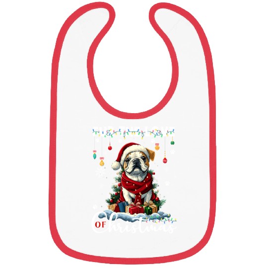 French Bulldog Christmas Tree Decoration Dog Lover Bibs