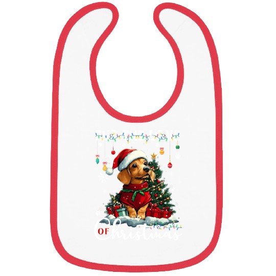 Dachshund Christmas Tree Lights Decorations Dog Bibs