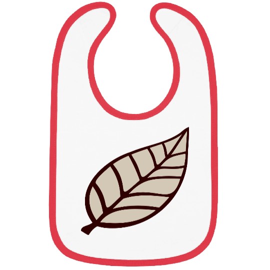 Small Pretty Leaf Brown Autumn Eco Tree Cool Leaf Bibs