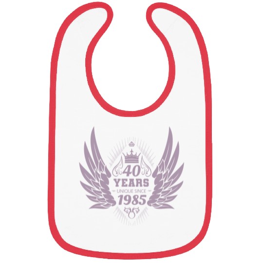Unique since 1985 40th Birthday Bibs