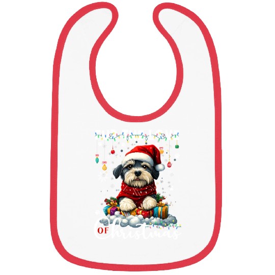 Shih Tzu Christmas Tree Lights Decorations Dog Bibs