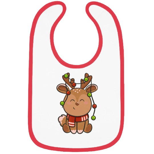 Cute reindeer Bibs