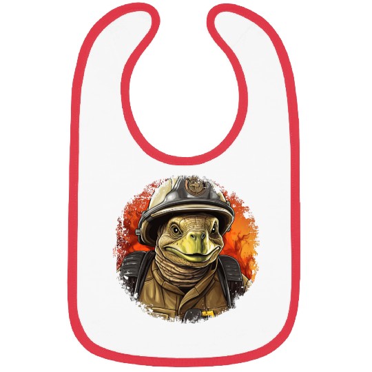 Firefighter turtle Bibs